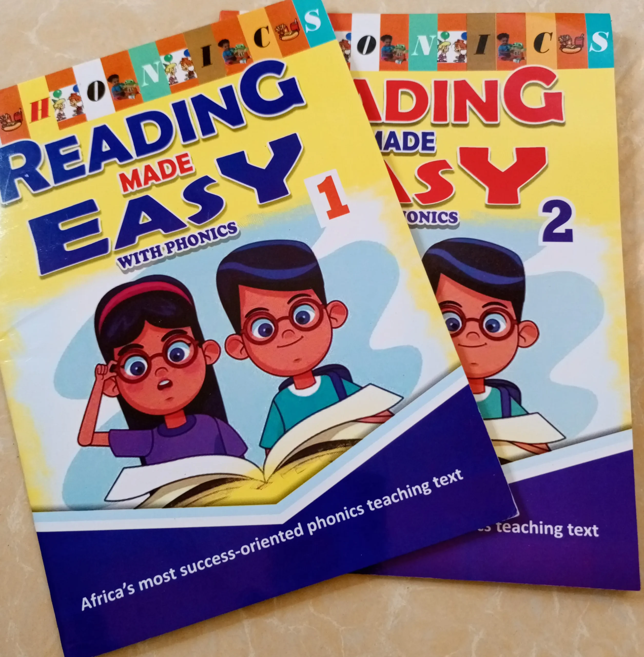 Image of Reading Made Easy Book 1 and Book 2, essential resources for mastering English reading skills.