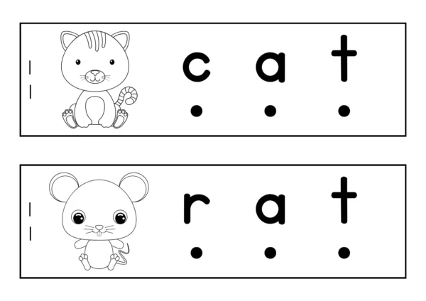 Phonics chart showing how words are broken into sounds for easy reading.