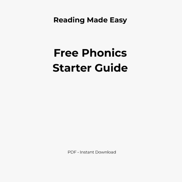 Reading Made Easy free phonics starter guide PDF for teenagers and adults