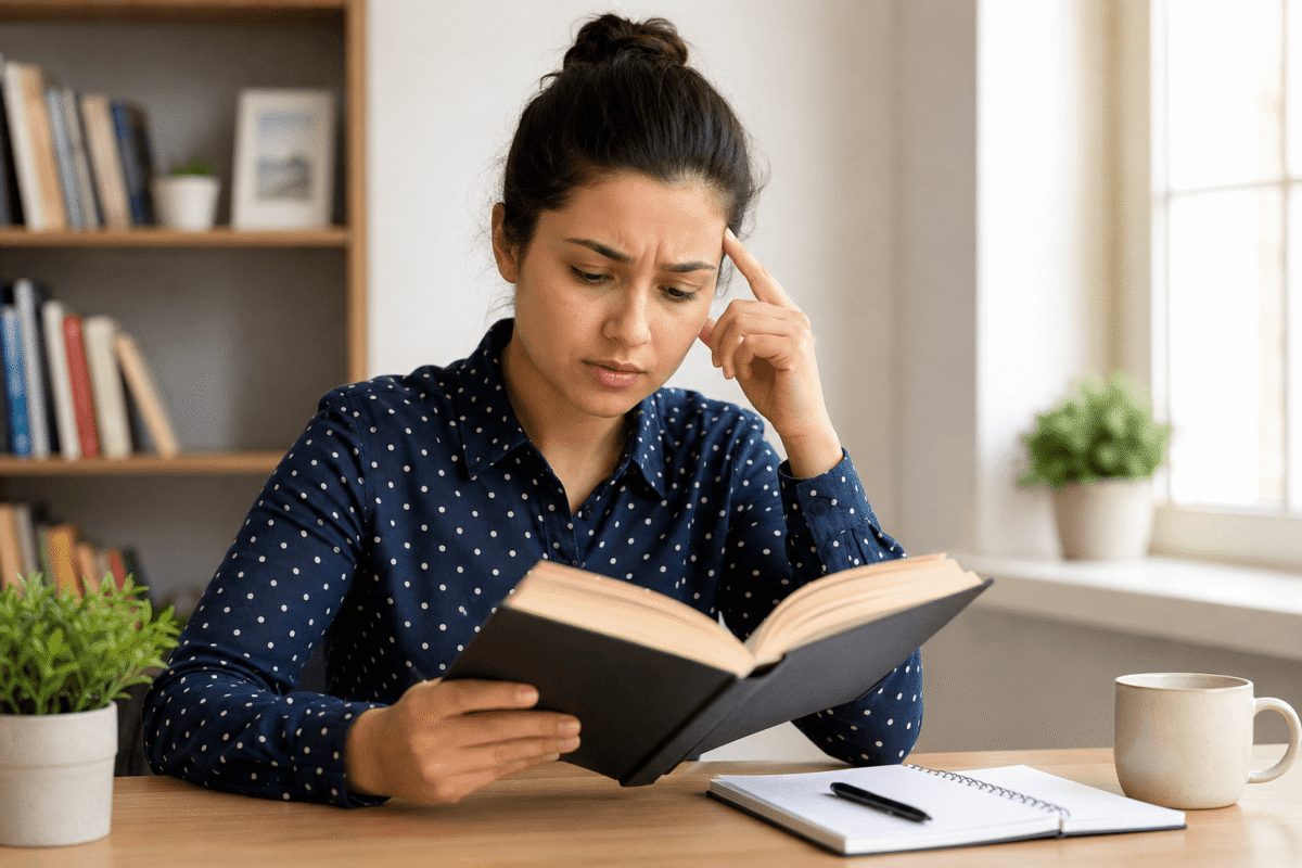 adult learner improving memory for words while reading